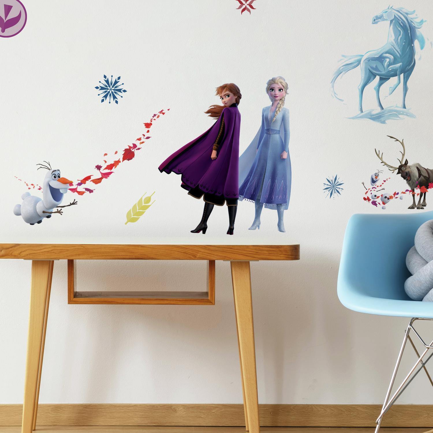 Frozen 2 II Peel & Stick 21 Wall Decals Girls Room Decor ELSA ANNA