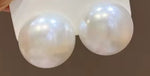 Big Simulated Pearl Half Round Stud Earrings Daily wear Women Fashion Jewelry