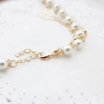 Simple Minimalistic Gold Chain Pearl Choker Necklace Women Fashion Layering Collar Necklace