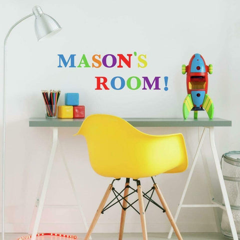 Express Yourself Colorful Primary Alphabets Peel & Stick Wall Decals School Nursery Decor Stickers