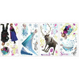 Disney Frozen Family Peel And stick Wall Decals with Glitter