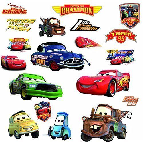 Disney Cars Piston Cup Wall Stickers Lightning McQueen Room Decor ...