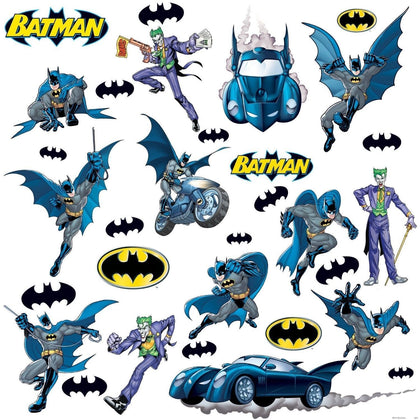 BATMAN GOTHAM Removable Vinyl Wall Decals BATMOBILE Room Decor 31 Big Stickers - EonShoppee