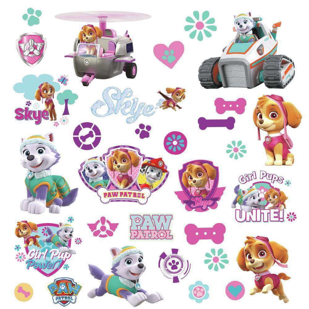 6 Inch Rubble Paw Patrol Pup Wall Decal Sticker Badge Pups Puppy Puppies  Dog Dog